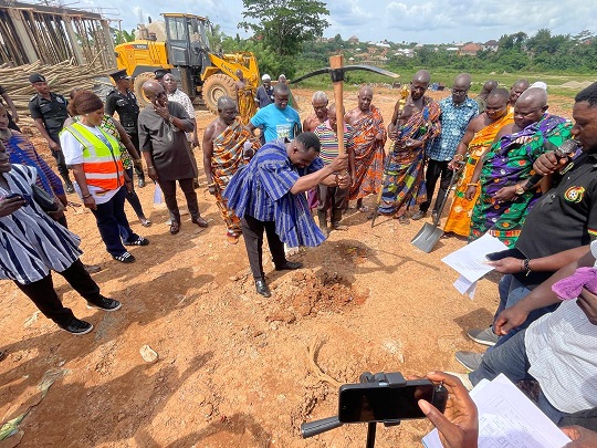 SOD CUTTING CEREMONY OF ASANKRAGWA DURBAR CENTER (GROUND BREAKING)